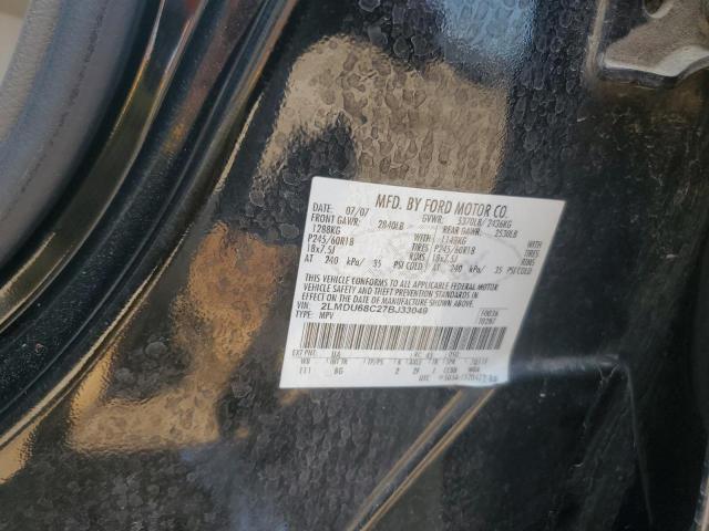 2LMDU68C27BJ33049 - 2007 LINCOLN MKX BLACK photo 13