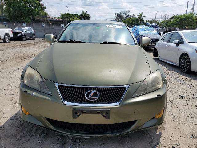 JTHBE262985017651 - 2008 LEXUS IS 350 GREEN photo 5