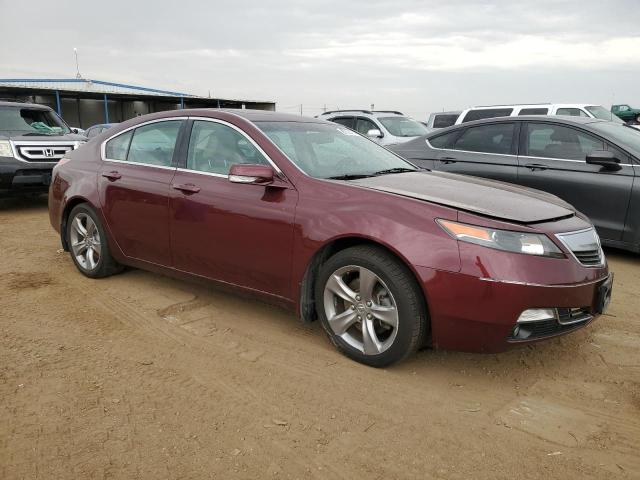 19UUA9F53DA002431 - 2013 ACURA TL TECH MAROON photo 4