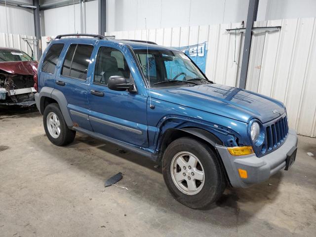 1J4GL48K35W716652 - 2005 JEEP LIBERTY SPORT BLUE photo 4