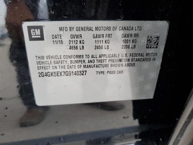 2G4GK5EX7G9140327 - 2016 BUICK REGAL 黑色 照片 12