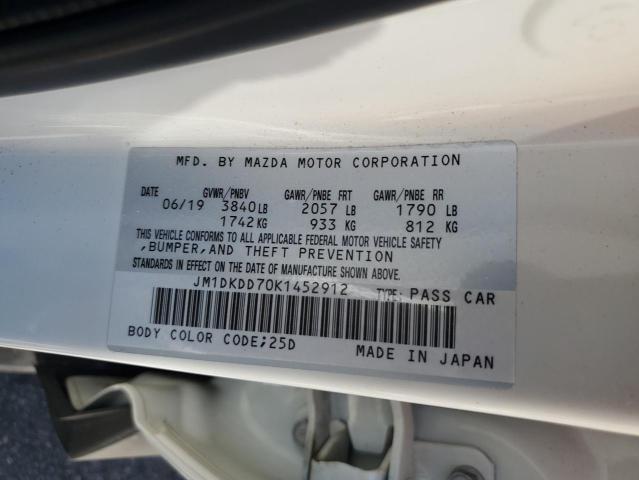 JM1DKDD70K1452912 - 2019 MAZDA CX-3 GRAND TOURING WHITE photo 13