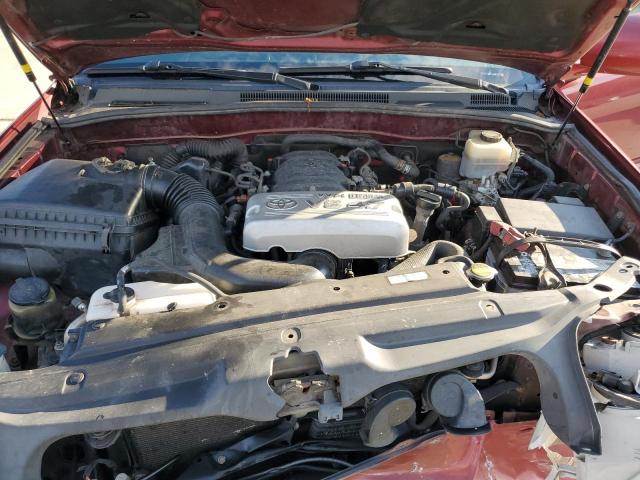 JTEBT14R468034723 - 2006 TOYOTA 4RUNNER SR5 RED photo 11