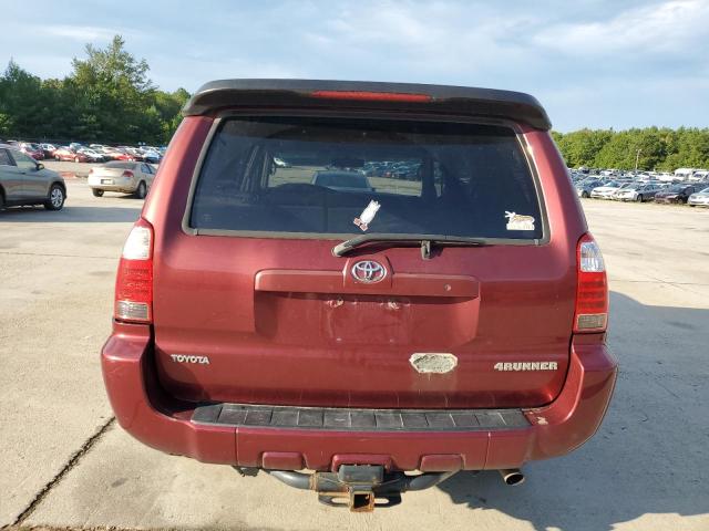JTEBT14R468034723 - 2006 TOYOTA 4RUNNER SR5 RED photo 6