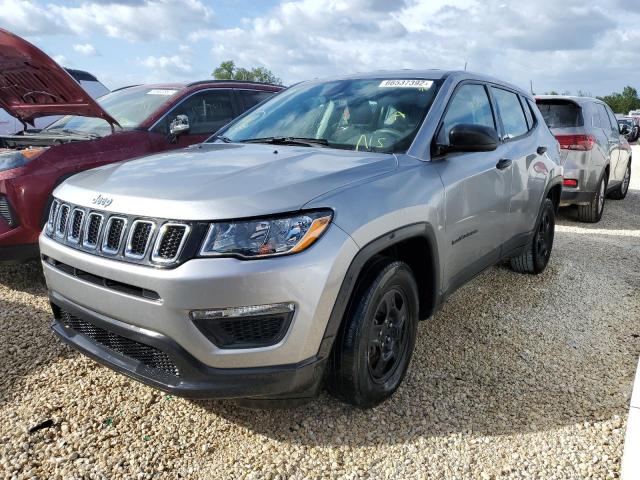 3C4NJCAB9MT505306 - 2021 JEEP COMPASS SPORT SILVER photo 2