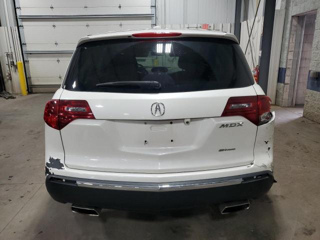 2HNYD2H40DH513741 - 2013 ACURA MDX TECHNOLOGY WHITE photo 6