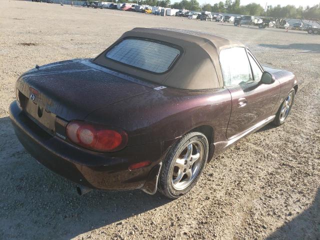 JM1NB353XY0146518 - 2000 MAZDA MX-5 MIATA BASE BURGUNDY photo 4