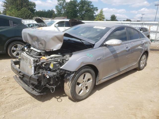 KMHEC4A40CA038554 - 2012 HYUNDAI SONATA HYBRID SILVER photo 1