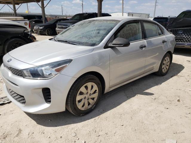 3KPA24AB2JE050445 - 2018 KIA RIO LX SILVER photo 1