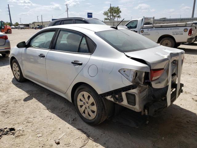 3KPA24AB2JE050445 - 2018 KIA RIO LX SILVER photo 2