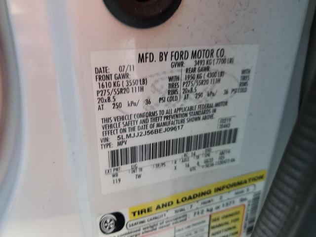 5LMJJ2J56BEJ09617 - 2011 LINCOLN NAVIGATOR 白色 照片 14