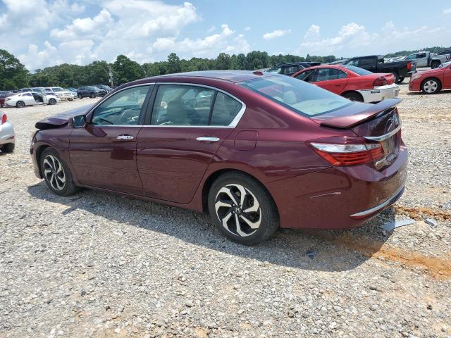 1HGCR2F82GA018968 - 2016 HONDA ACCORD EXL RED photo 2