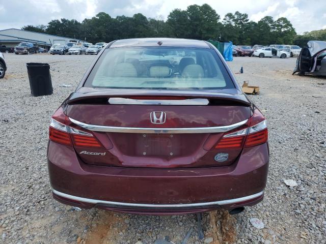 1HGCR2F82GA018968 - 2016 HONDA ACCORD EXL RED photo 6