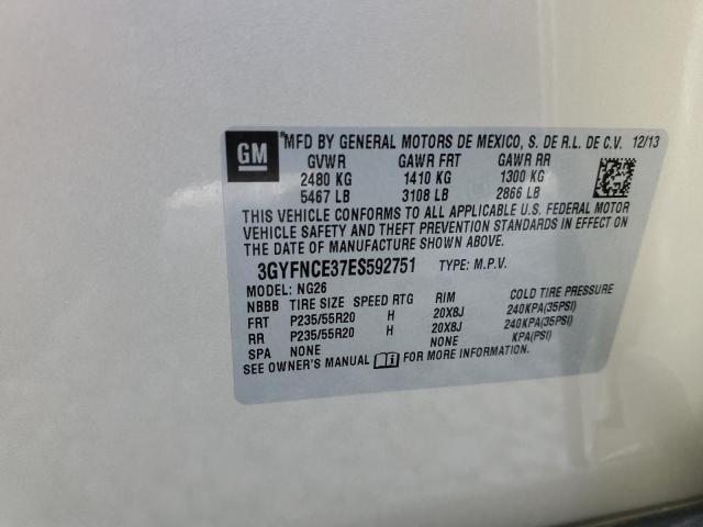 3GYFNCE37ES592751 - 2014 CADILLAC SRX PERFORMANCE COLLECTION Бежевый фото 13