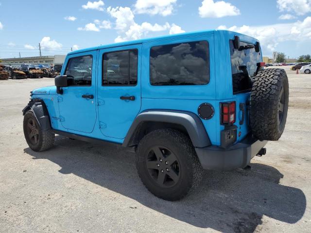 1C4BJWDG3HL598174 - 2017 JEEP WRANGLER U SPORT BLUE photo 2