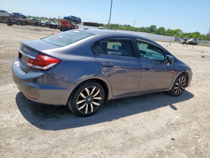 19XFB2F97EE053699 - 2014 HONDA CIVIC EXL GRAY photo 3
