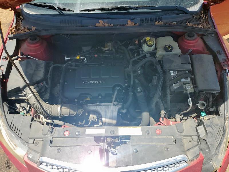 1G1PF5SC4C7252534 - 2012 CHEVROLET CRUZE LT მუქწითელი ფოტო 11