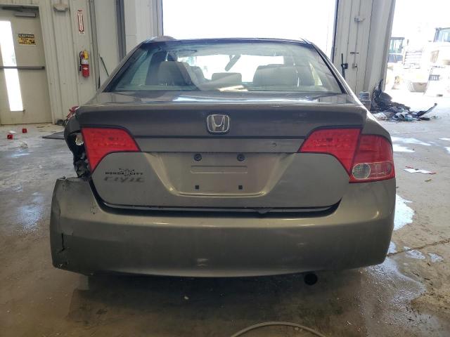 2HGFA15876H525008 - 2006 HONDA CIVIC EX GRAY photo 6