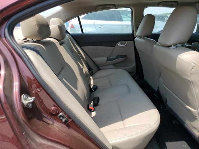19XFB2F92FE042725 - 2015 HONDA CIVIC EXL BURGUNDY photo 10