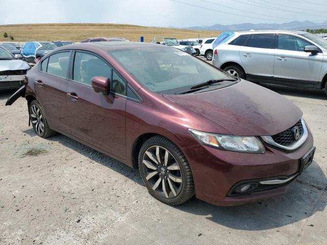 19XFB2F92FE042725 - 2015 HONDA CIVIC EXL BURGUNDY photo 4