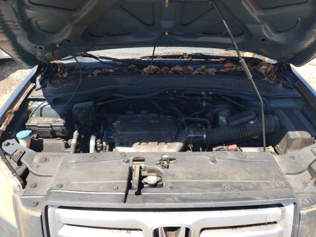 5FNYF28647B040972 - 2007 HONDA PILOT EXL BLUE photo 12