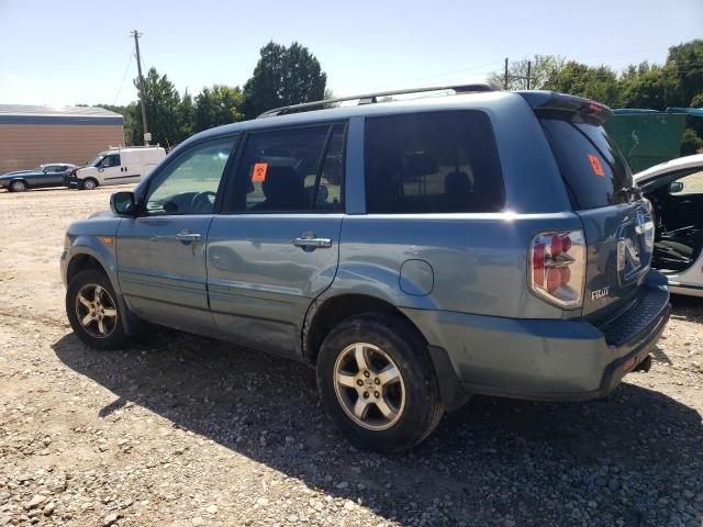 5FNYF28647B040972 - 2007 HONDA PILOT EXL BLUE photo 2