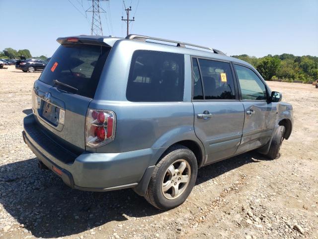 5FNYF28647B040972 - 2007 HONDA PILOT EXL BLUE photo 3