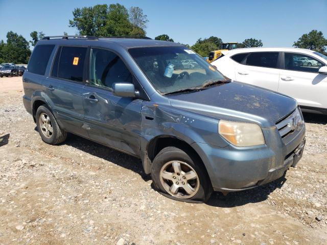 5FNYF28647B040972 - 2007 HONDA PILOT EXL BLUE photo 4