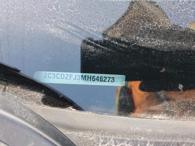 2C3CDZFJ3MH646273 - 2021 DODGE CHALLENGER R/T SCAT PACK BLACK photo 12