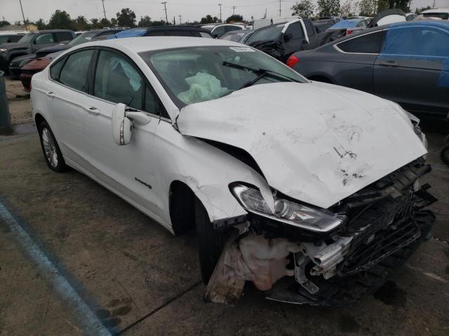 3FA6P0LU3FR119597 - 2015 FORD FUSION SE HYBRID WHITE photo 1