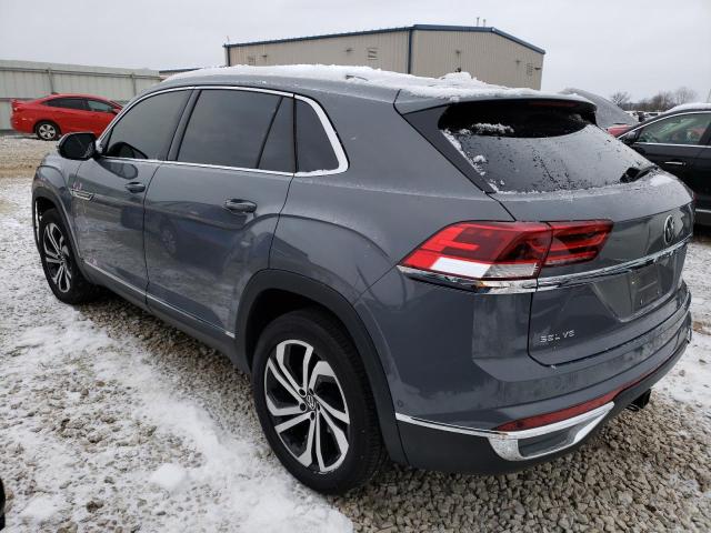 1V2TE2CA1MC234634 - 2021 VOLKSWAGEN ATLAS CROS SEL PREMIUM GRAY photo 2