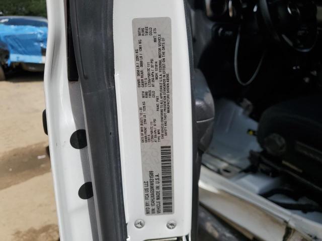 1C4HJXAG5MW631589 - 2021 JEEP WRANGLER SPORT WHITE photo 14