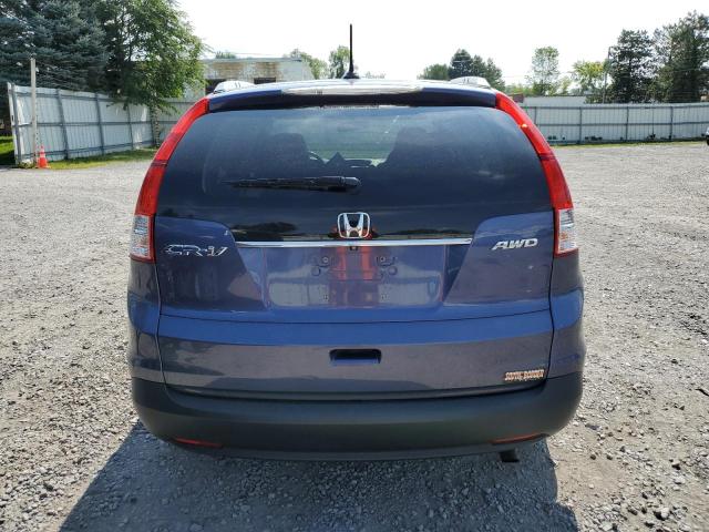 2HKRM4H77EH698265 - 2014 HONDA CR-V EXL BLUE photo 6