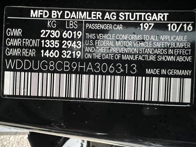 WDDUG8CB9HA306313 - 2017 MERCEDES-BENZ S 550 BLACK photo 15