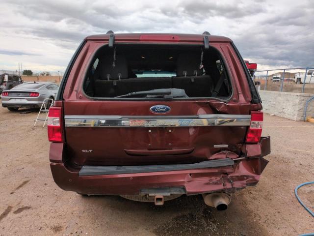 1FMJU1JT7HEA26225 - 2017 FORD EXPEDITION XLT BURGUNDY photo 6