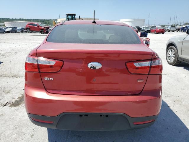 KNADM4A36D6282490 - 2013 KIA RIO LX RED photo 6