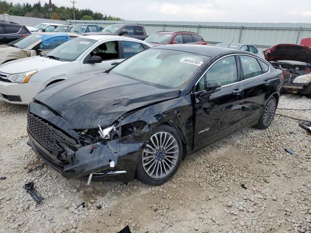 3FA6P0RU0HR311506 - 2017 FORD FUSION TITANIUM HEV BLACK photo 1