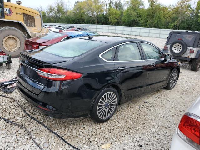 3FA6P0RU0HR311506 - 2017 FORD FUSION TITANIUM HEV BLACK photo 3