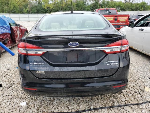 3FA6P0RU0HR311506 - 2017 FORD FUSION TITANIUM HEV BLACK photo 6