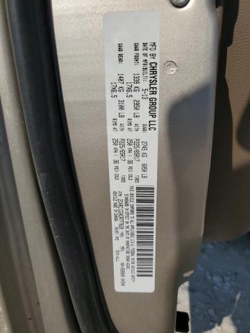 2C4RC1CGXDR777620 - 2013 CHRYSLER TOWN & COU TOURING L TAN photo 13