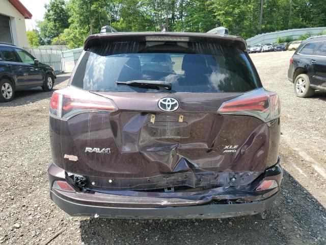 2T3RFREV6HW650005 - 2017 TOYOTA RAV4 XLE PURPLE photo 6