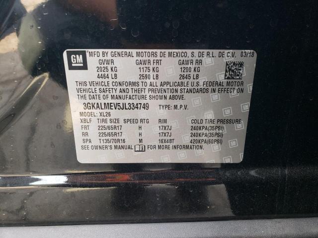 3GKALMEV5JL334749 - 2018 GMC TERRAIN SLE 黑色 照片 12