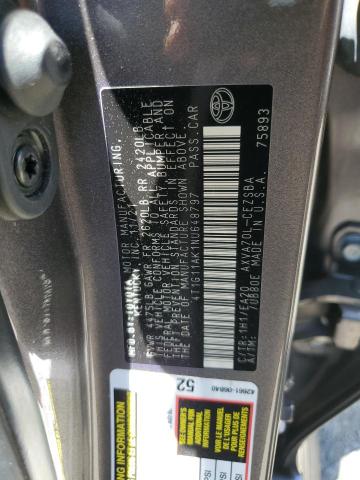4T1G11AK1NU648797 - 2022 TOYOTA CAMRY SE GRAY photo 12