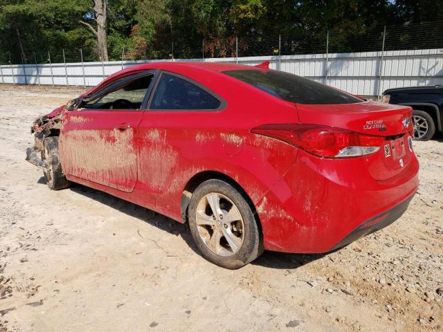 KMHDH6AE0DU001411 - 2013 HYUNDAI ELANTRA CO GS RED photo 2