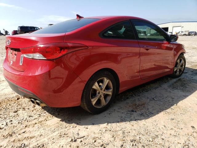 KMHDH6AE0DU001411 - 2013 HYUNDAI ELANTRA CO GS RED photo 3