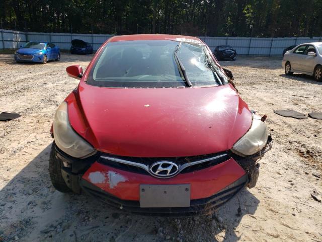 KMHDH6AE0DU001411 - 2013 HYUNDAI ELANTRA CO GS RED photo 5