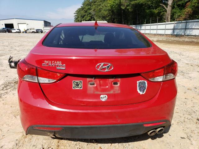 KMHDH6AE0DU001411 - 2013 HYUNDAI ELANTRA CO GS RED photo 6