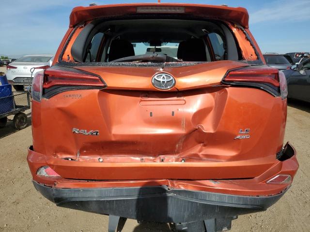 2T3BFREV4GW432645 - 2016 TOYOTA RAV4 LE ORANGE photo 6