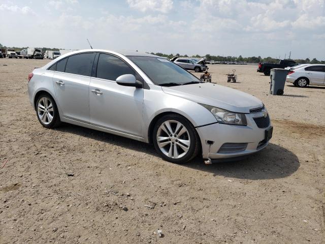 1G1PH5S93B7234670 - 2011 CHEVROLET CRUZE LTZ SILVER photo 4