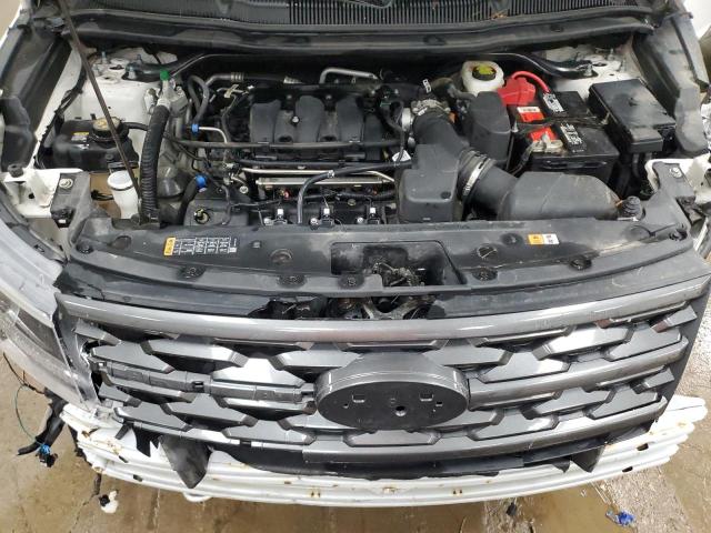 1FM5K8D80JGC53709 - 2018 FORD EXPLORER XLT Blanc photo 12